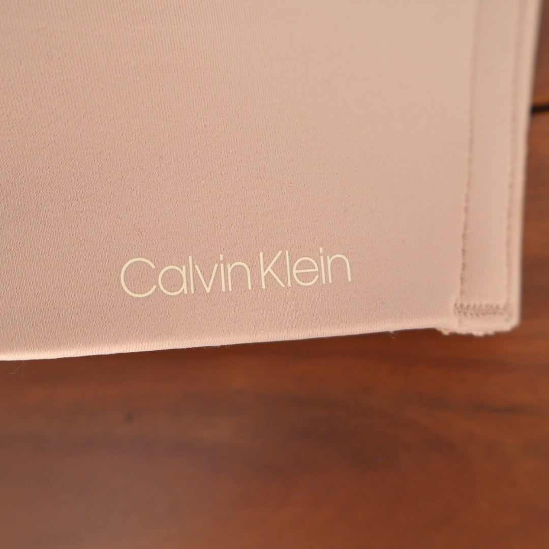 Calvin Klein Seamless T-Shirt Bra Womens 38C Beige Adjustable Strap Wireless