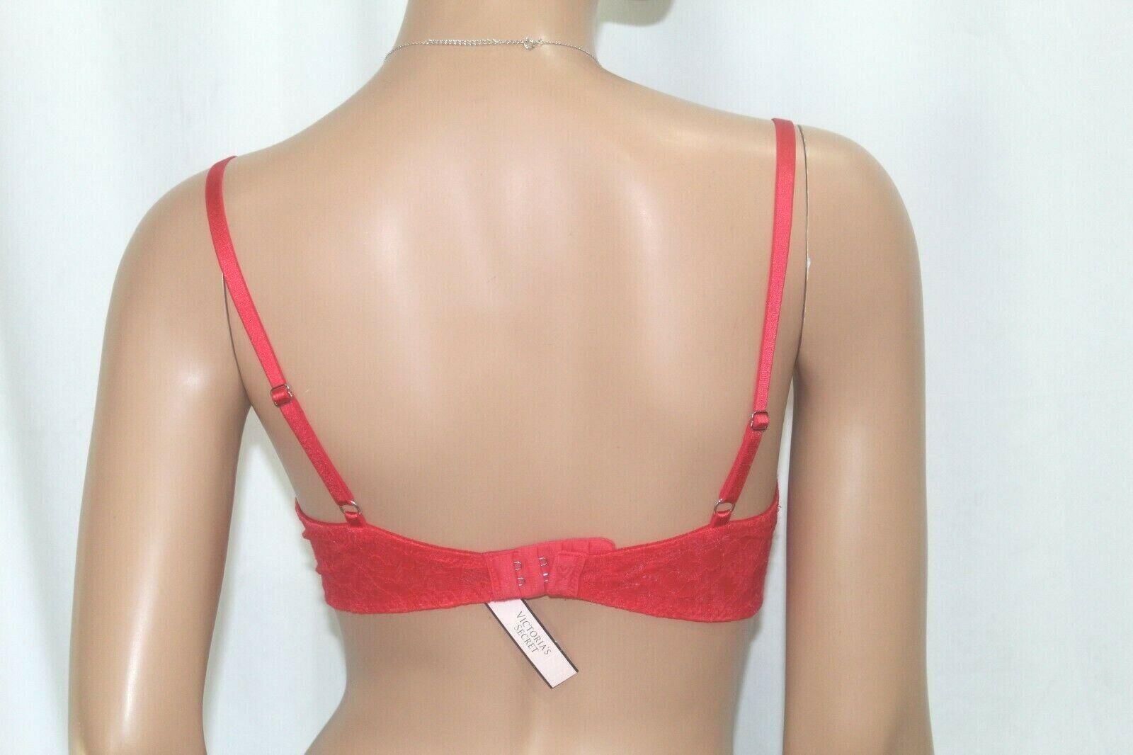 *NWT* VICTORIA SECRET Padded Lace Dream Angels Lined Demi Push Up Wire Bra  34C