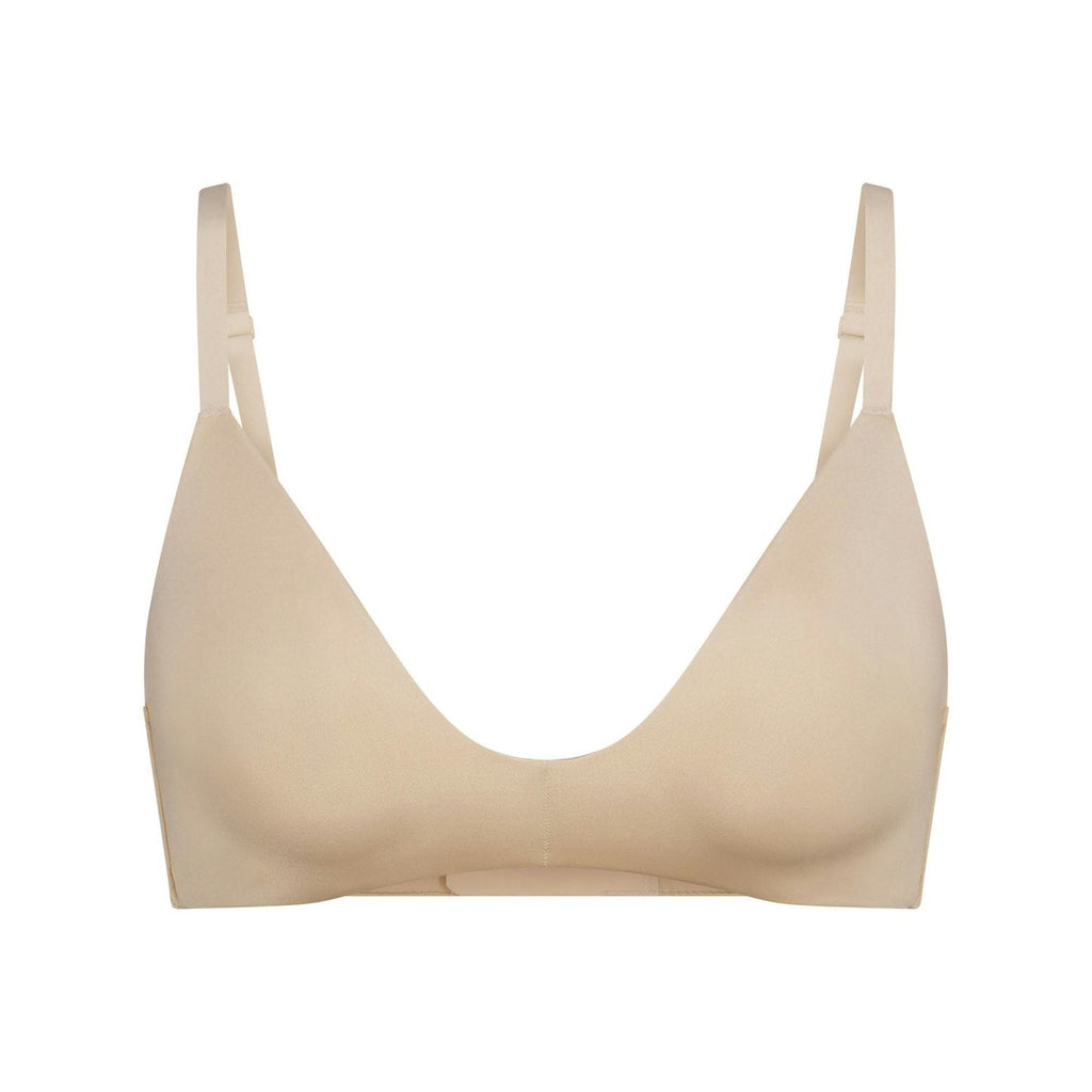 NWT SKIMS Wireless Form T-Shirt Demi Bra Sand 38C