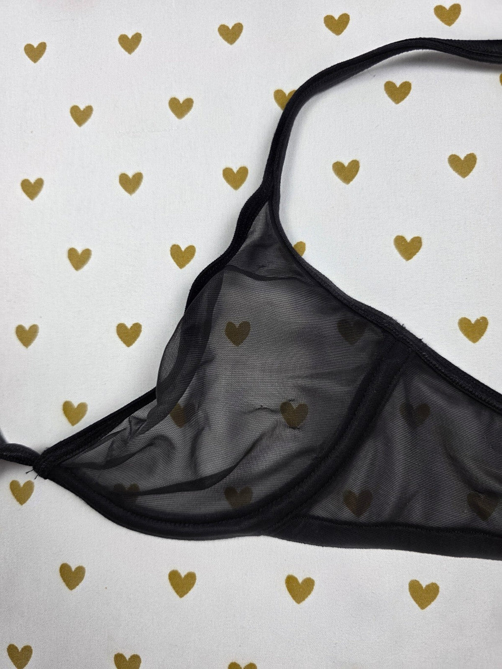 Victorias Secret Vintage Sheer Black Bra 34B Y2k 99 Lounge
