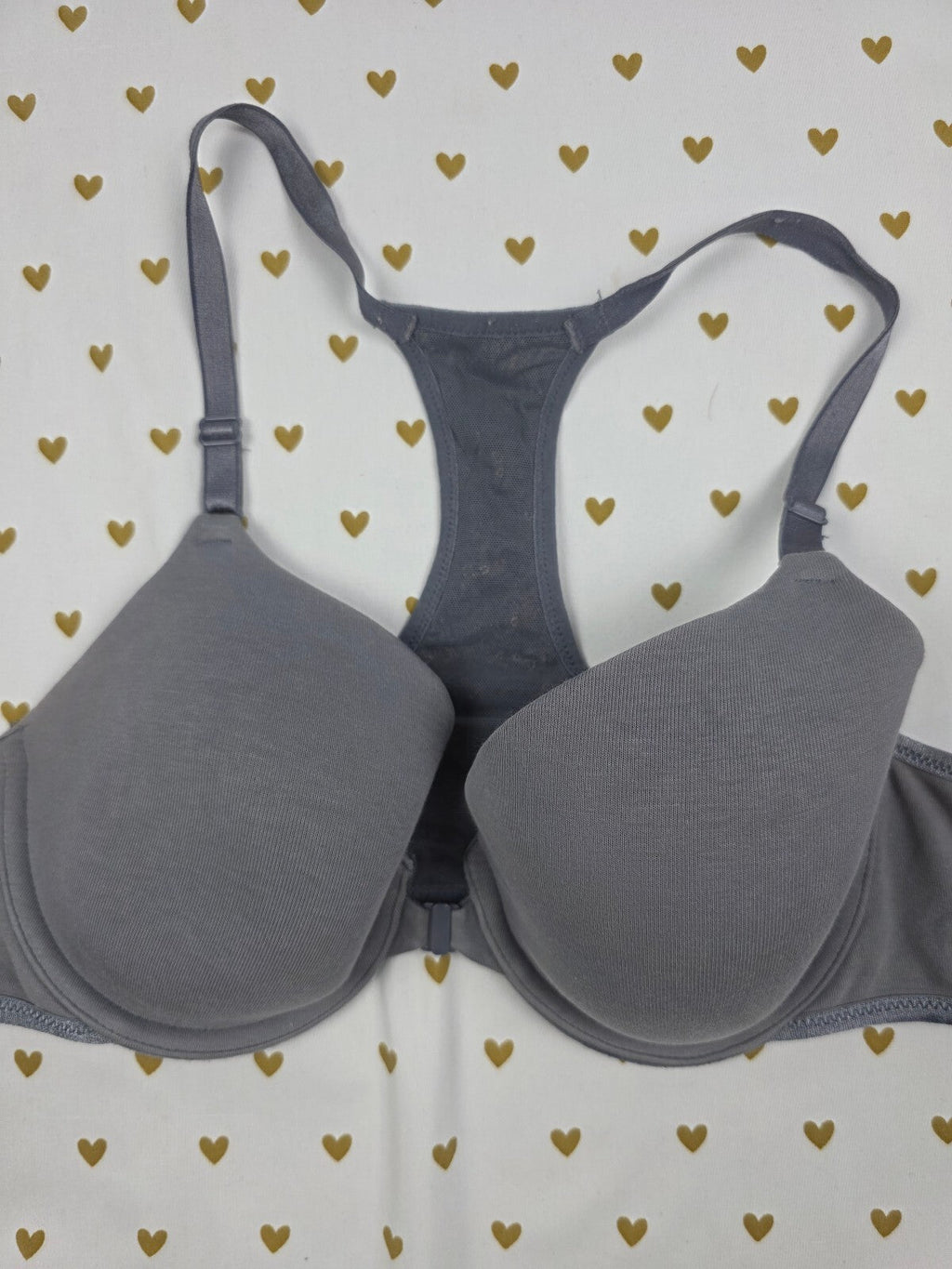 Victorias Secret Front Close racerback Bra BLING Tank Sequin 38B