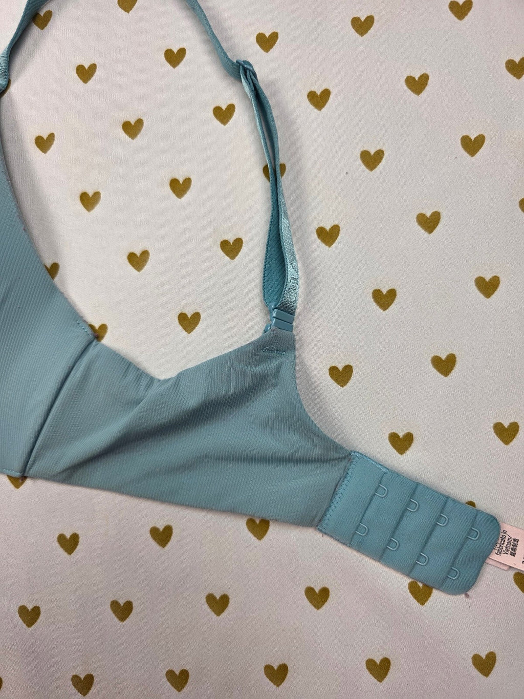 Victorias Secret Wireless No Wire Blue T shirt Lightly Lined Bra 34D