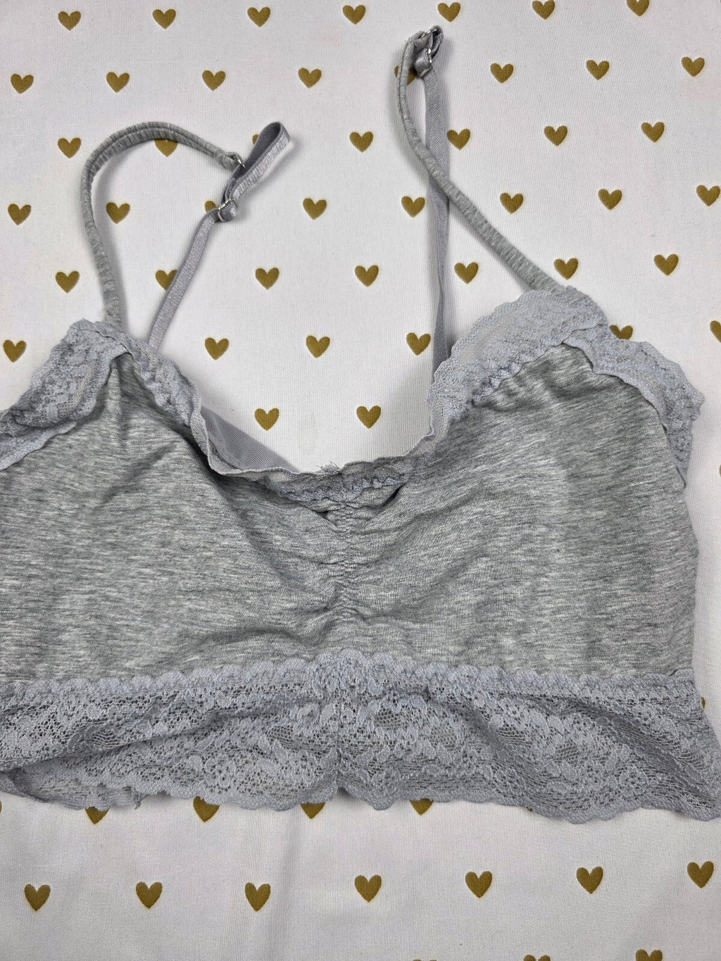 Victorias Secret Stretchy Bow Open Back CUTE SMALL Bralette Bra Top Tank