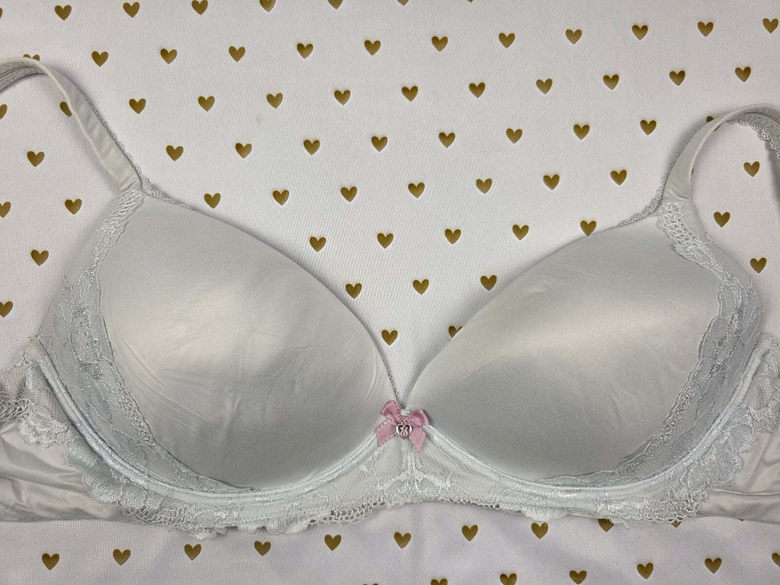 Victorias Secret Wireless No Wire Light Blue Comfortable Bra 38DD