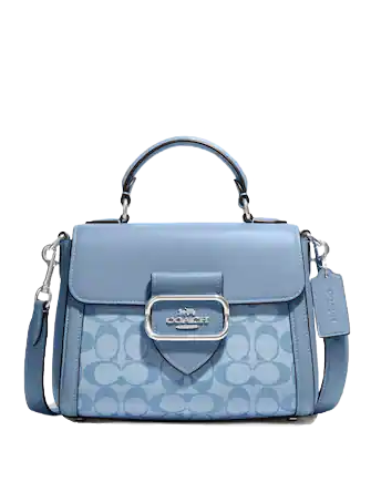 Coach Morgan Top Handle Satchel In Signature Chambray
